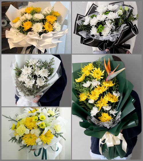 广东肇庆市四会市罗源镇白事花束代送